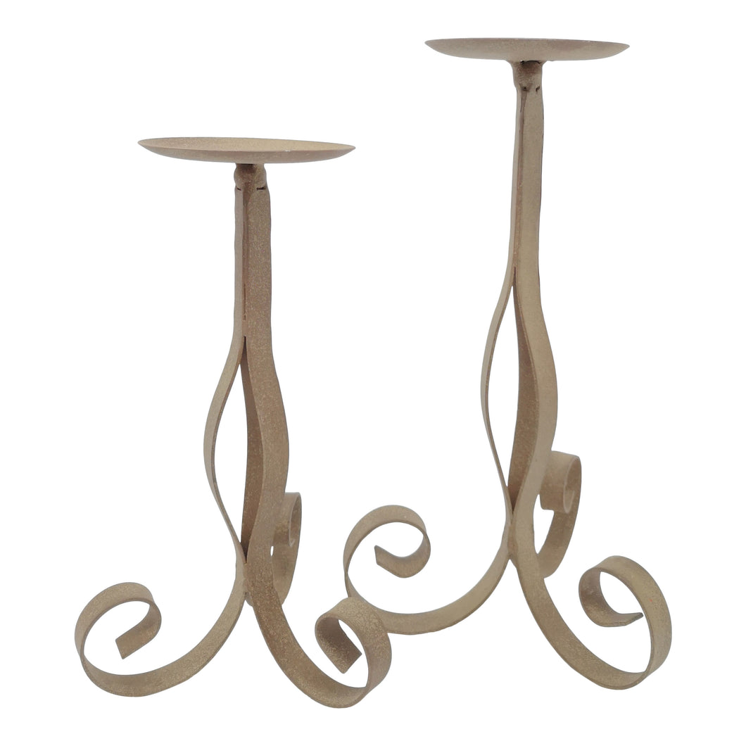 Large Scroll Candleholder