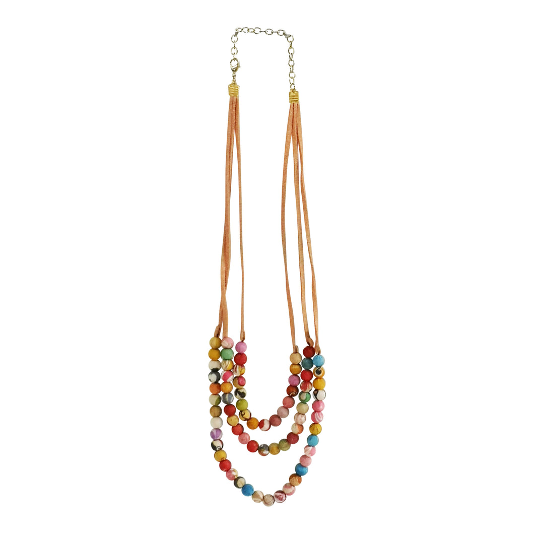 Fairtrade Necklace Anika Triple Row