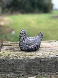 Small Bronze Finish Hen