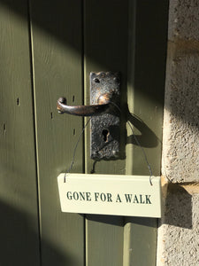 Gone for a Walk Door Sign