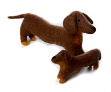 Load image into Gallery viewer, Felt Dachshund toy