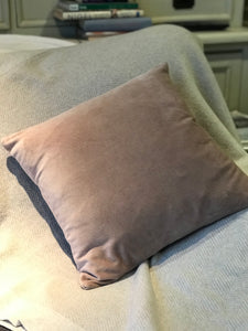 Velvet Cushion - Nude