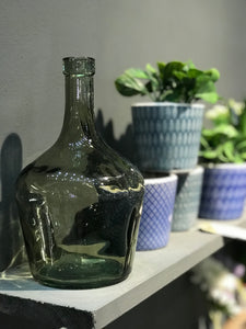 1 Litre Olive Green Recycled Glass Carafe